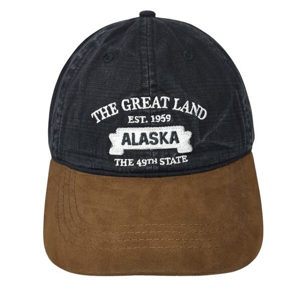 The Great Land Est 1959 Alaska The 49th State Baseball Cap Black OS ACE USA - Picture 1 of 9